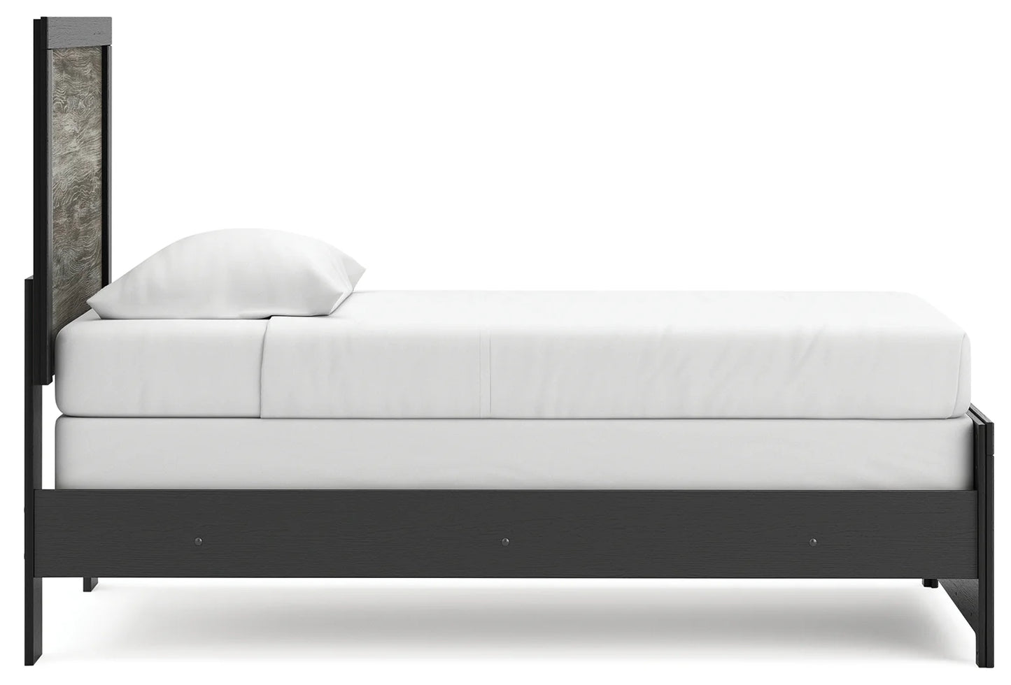 Broachmyn - Twin Panel Bed - Black / Gray