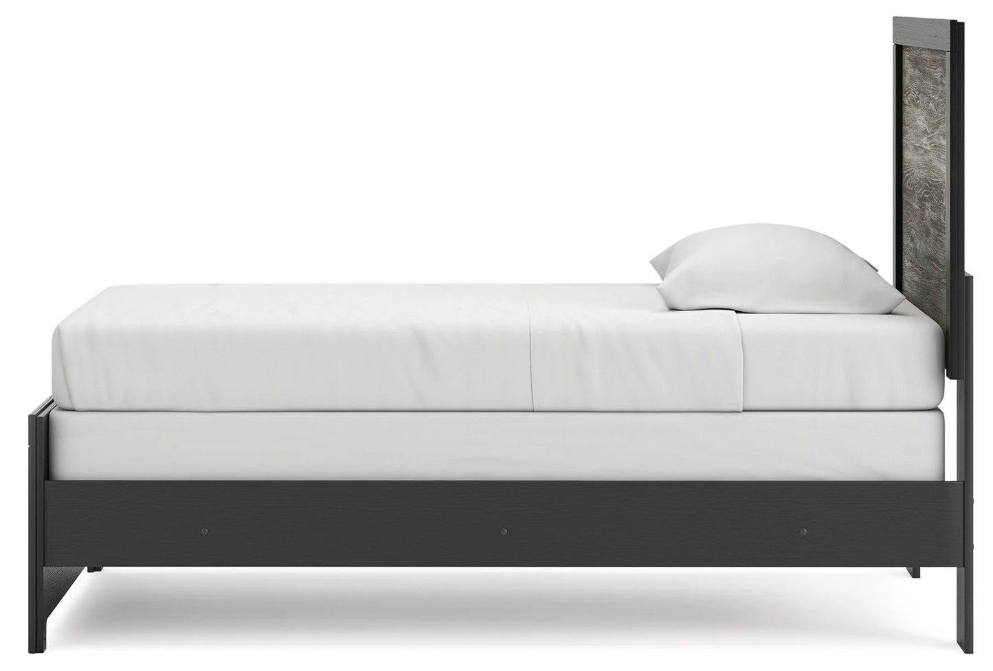 Broachmyn - Twin Panel Bed - Black / Gray