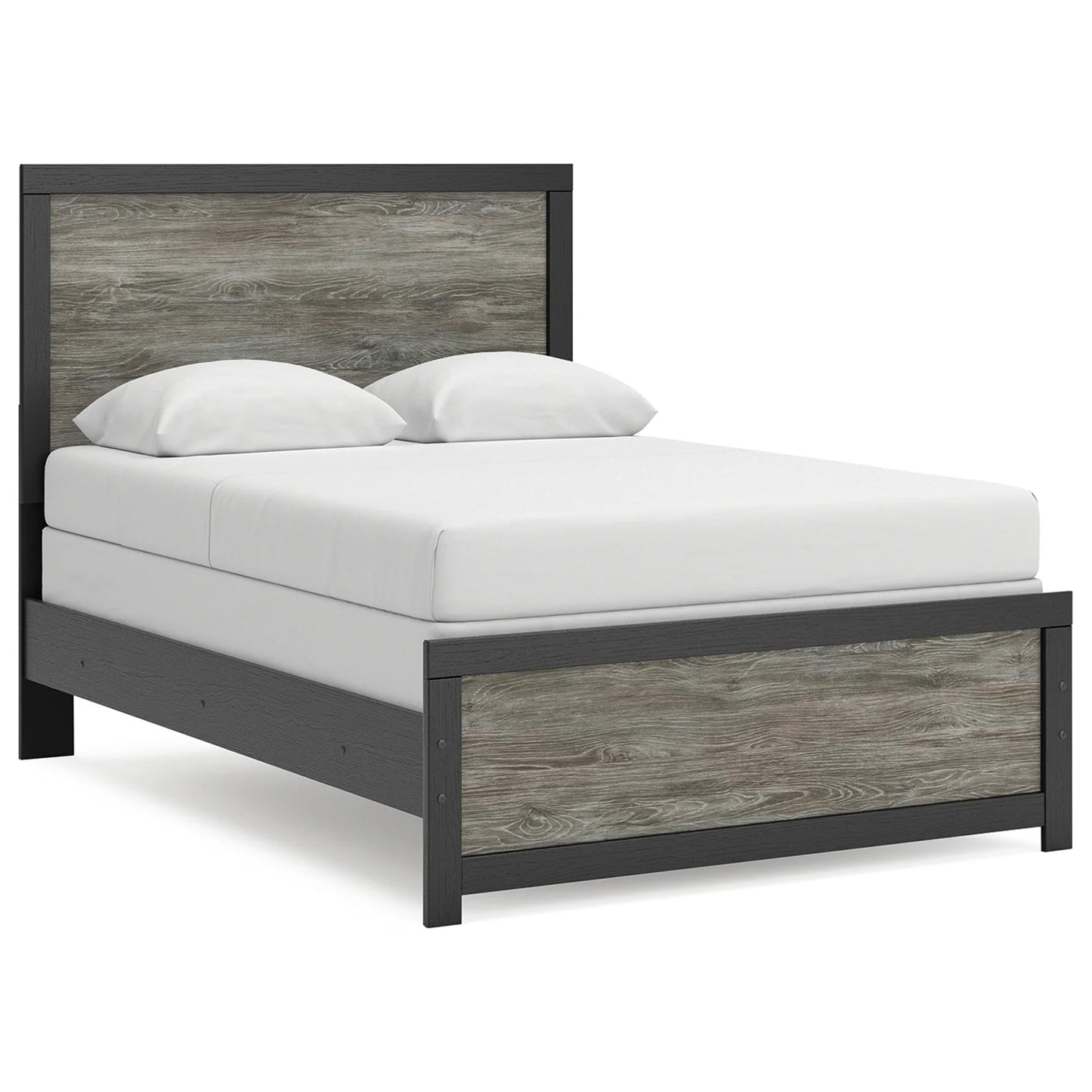 Broachmyn - Full Panel Bed - Black / Gray