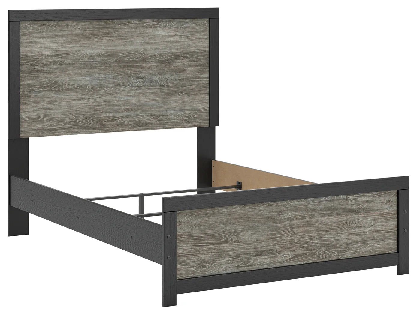 Broachmyn - Full Panel Bed - Black / Gray