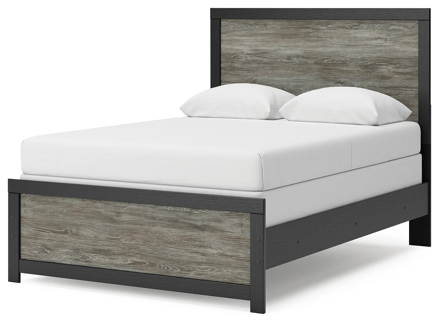 Broachmyn - Full Panel Bed - Black / Gray