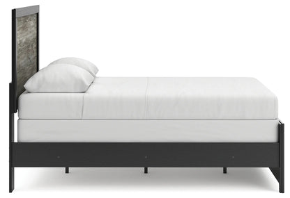 Broachmyn - Full Panel Bed - Black / Gray