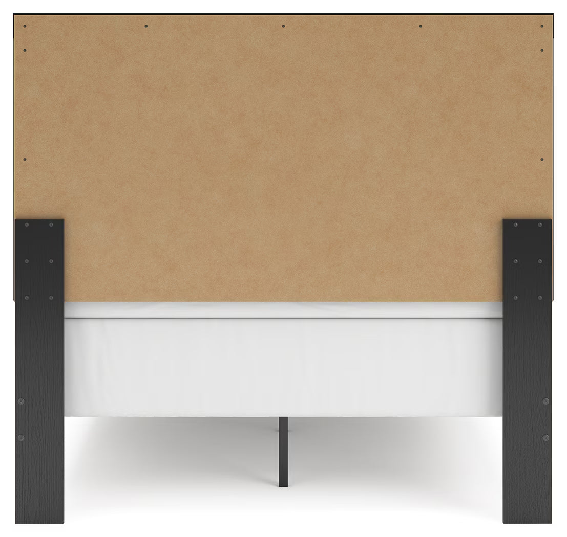 Broachmyn - Full Panel Bed - Black / Gray