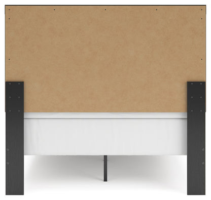 Broachmyn - Full Panel Bed - Black / Gray