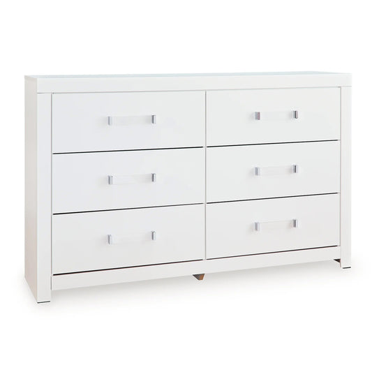 Maeling - Six Drawer Dresser - White