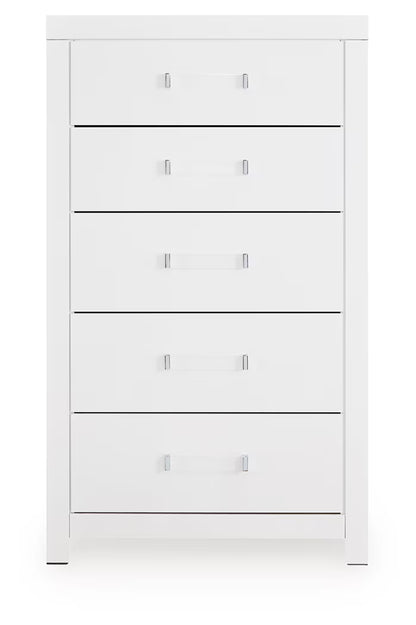Maeling - Five Drawer Chest - White