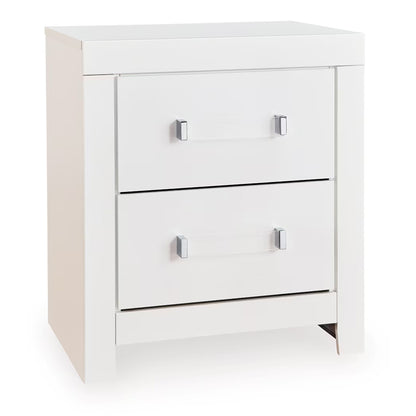 Maeling - Two Drawer Night Stand - White