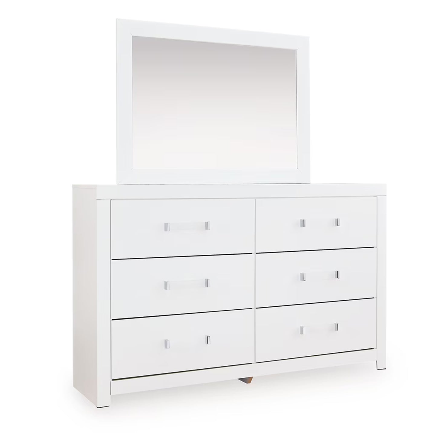 Maeling - Dresser And Mirror - White