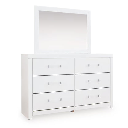Maeling - Dresser And Mirror - White