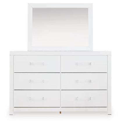 Maeling - Dresser And Mirror - White