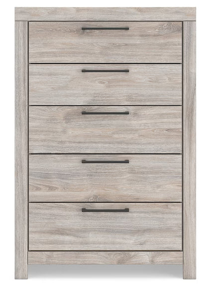 Broachmyn - Five Drawer Chest - Gray