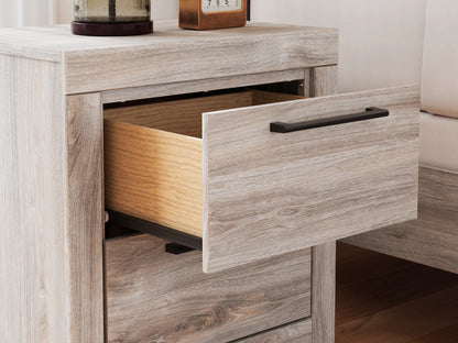 Broachmyn - Two Drawer Night Stand - Gray