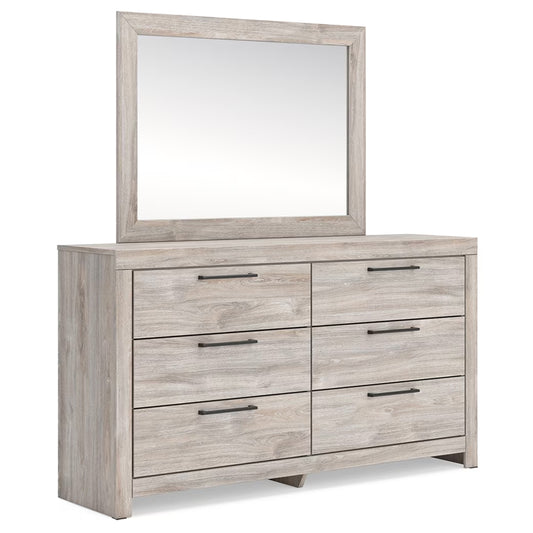 Broachmyn - Dresser And Mirror - Gray