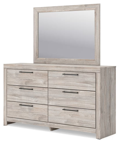 Broachmyn - Dresser And Mirror - Gray