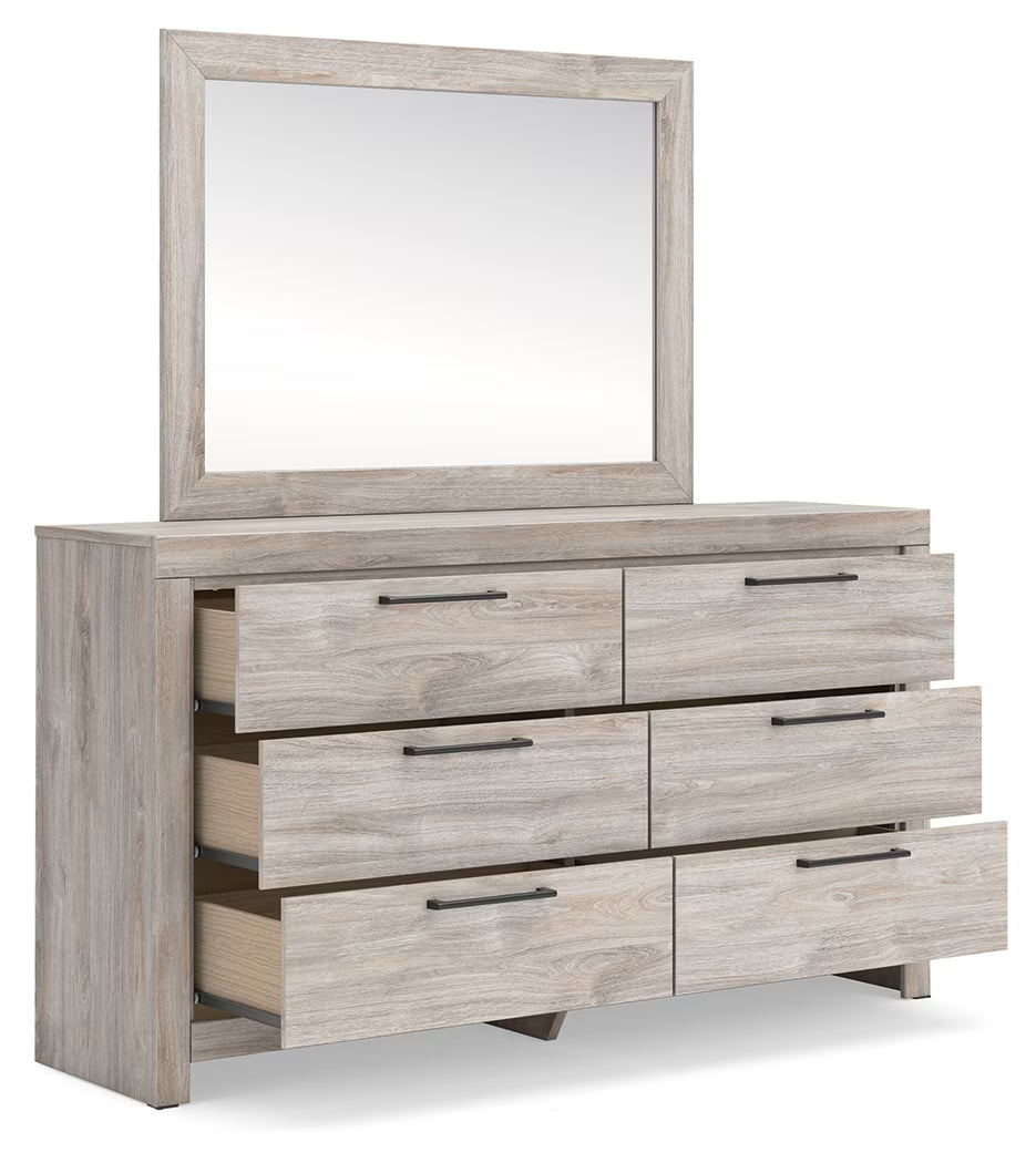 Broachmyn - Dresser And Mirror - Gray