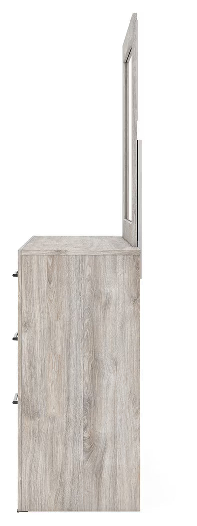 Broachmyn - Dresser And Mirror - Gray