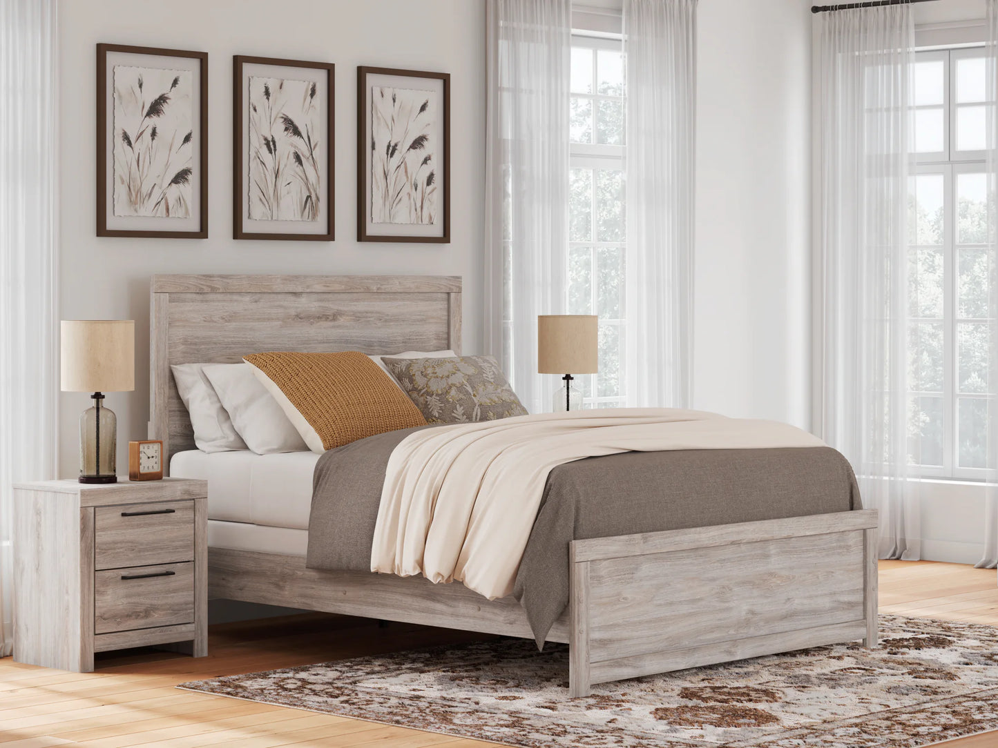 Broachmyn - Queen Panel Bed - Gray