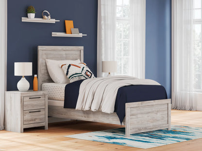 Broachmyn - Twin Panel Bed - Gray
