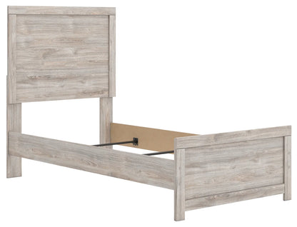 Broachmyn - Twin Panel Bed - Gray