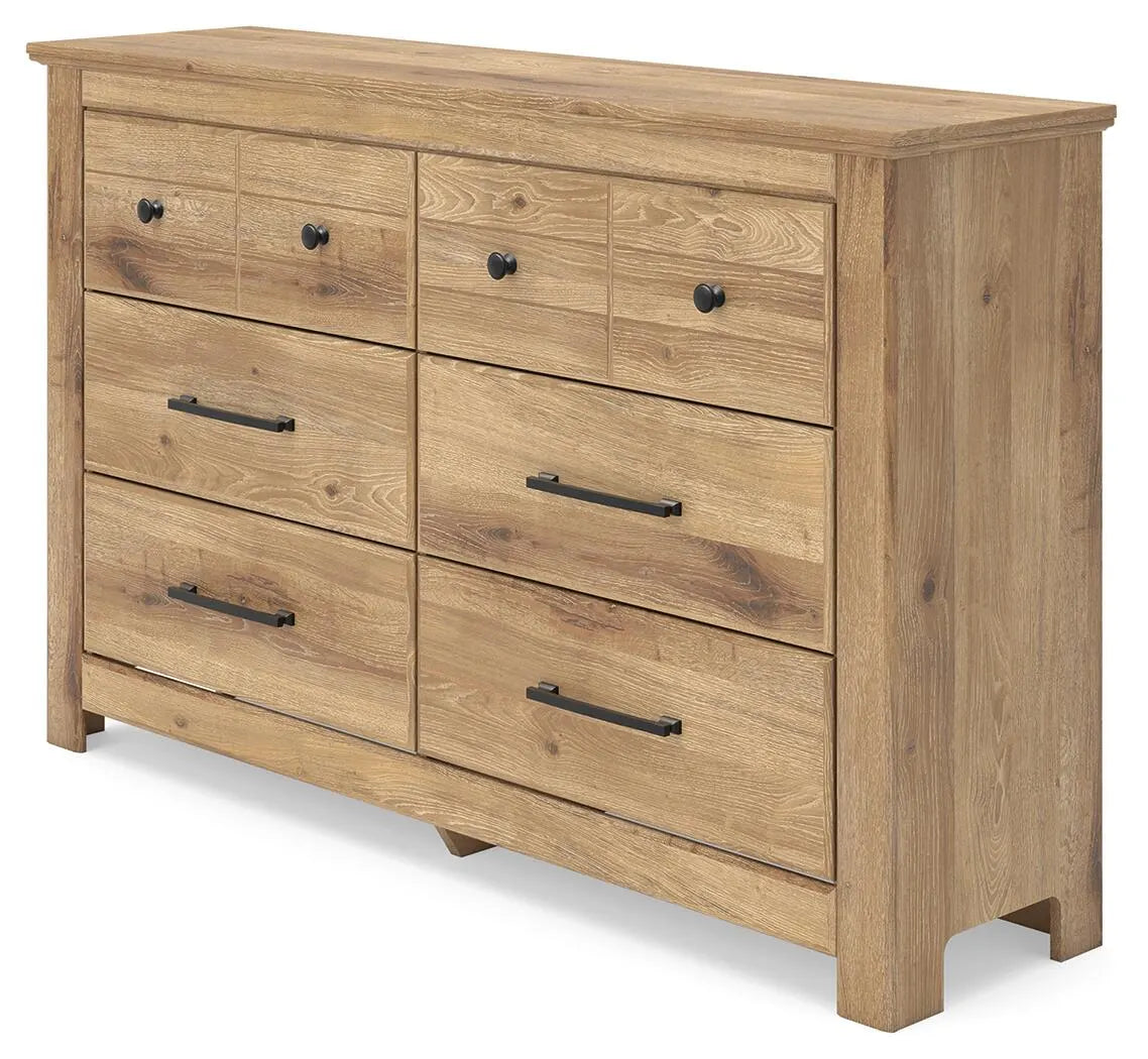 Makidern - Tan - Six Drawer Dresser