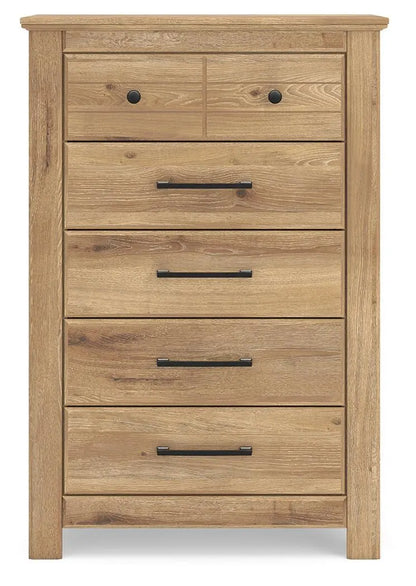 Makidern - Tan - Five Drawer Chest