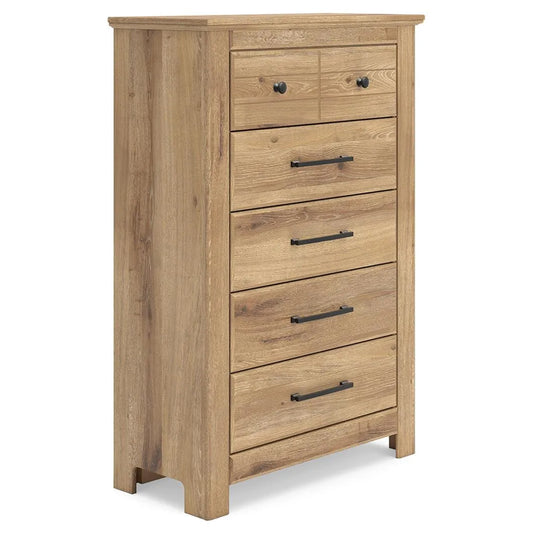 Makidern - Tan - Five Drawer Chest