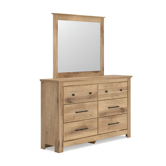 Makidern - Dresser And Mirror - Tan