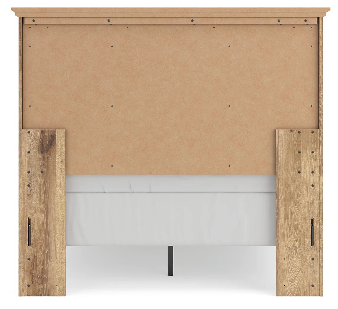 Makidern - Full Panel Bed - Tan