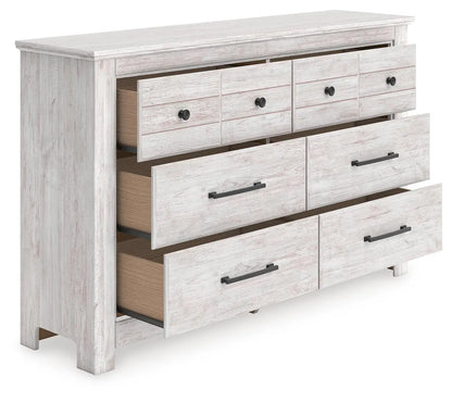 Makidern - Whitewash - Six Drawer Dresser