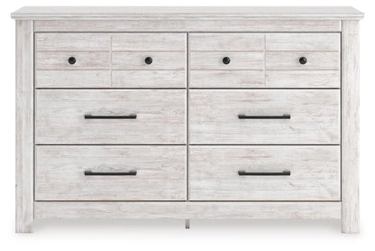 Makidern - Whitewash - Six Drawer Dresser