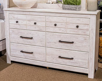 Makidern - Whitewash - Six Drawer Dresser