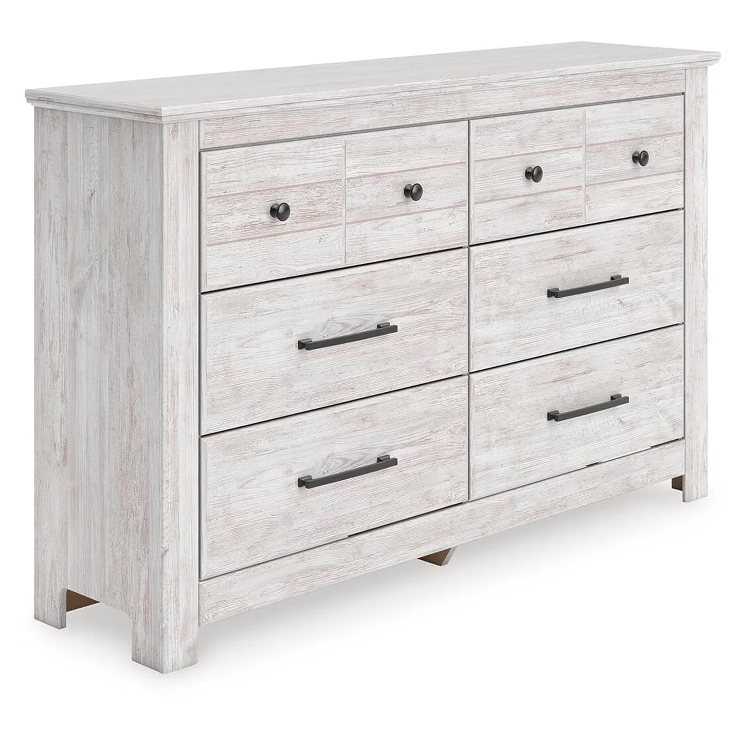 Makidern - Whitewash - Six Drawer Dresser