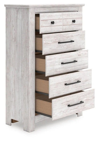 Makidern - Whitewash - Five Drawer Chest