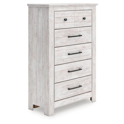 Makidern - Whitewash - Five Drawer Chest