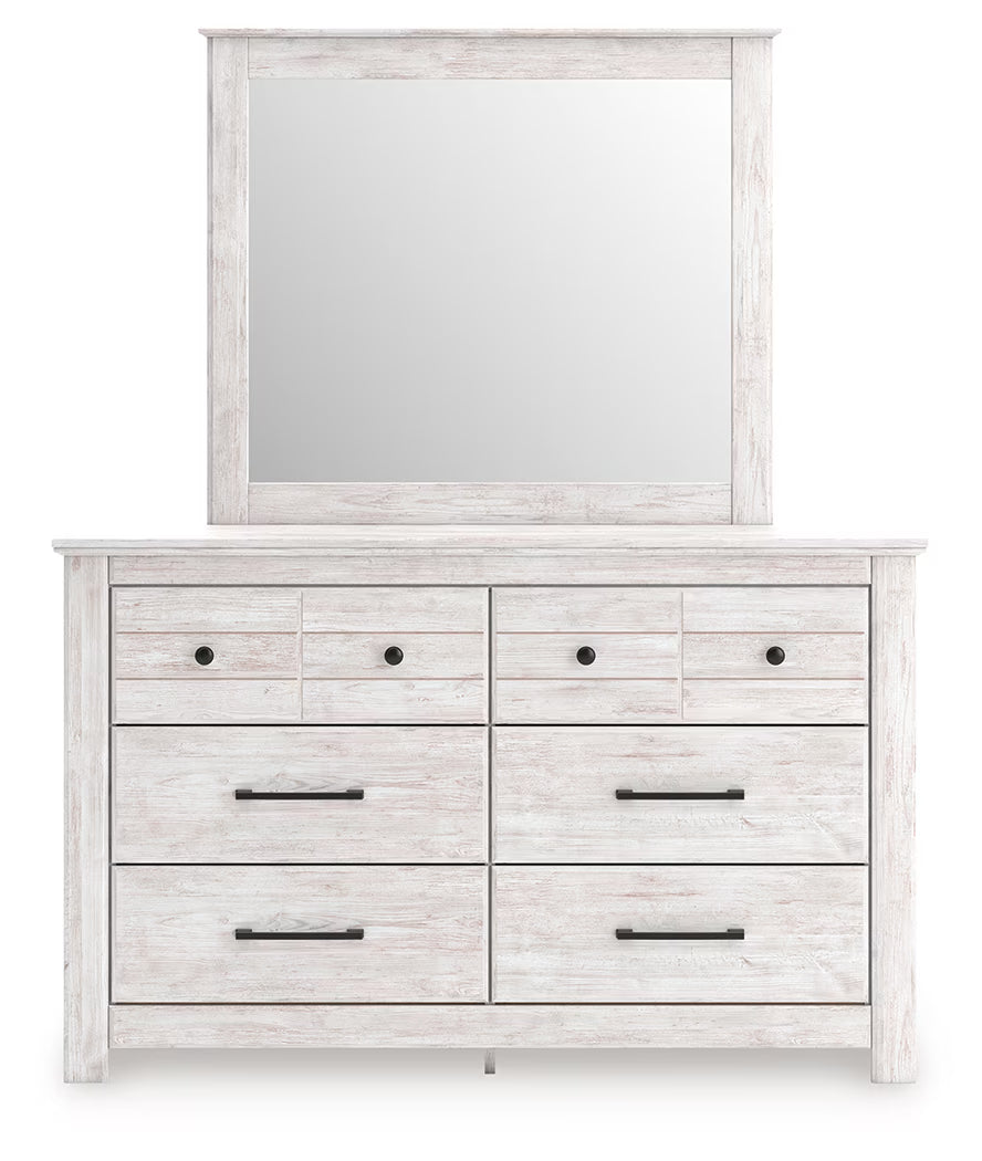 Makidern - Dresser And Mirror - Whitewash