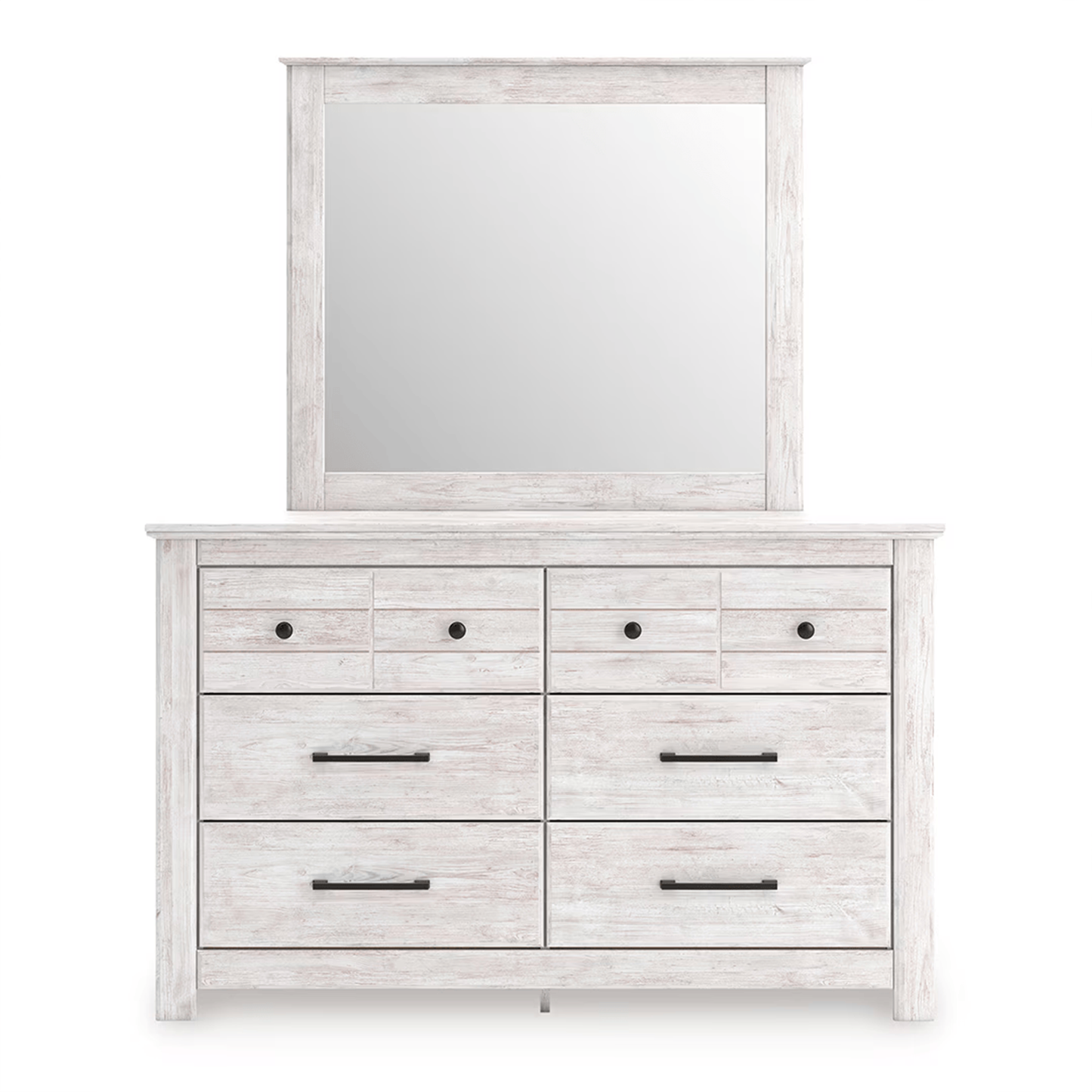 Makidern - Dresser And Mirror - Whitewash