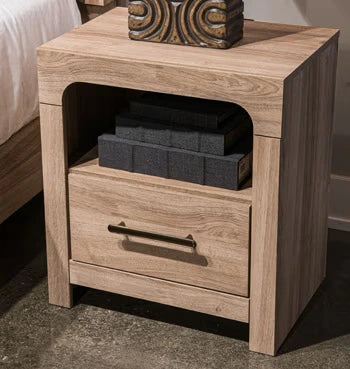 Kinlanni - Tan - One Drawer Night Stand