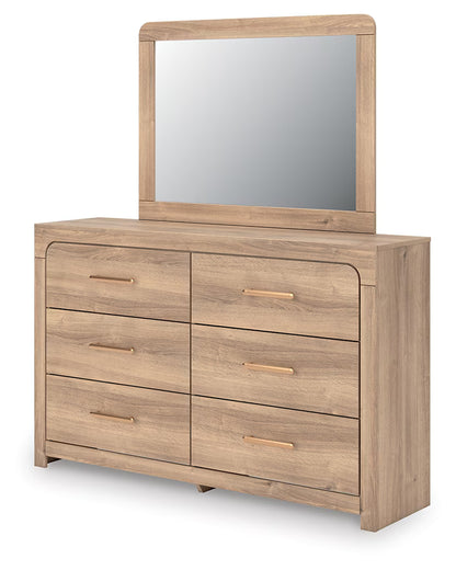 Kinlanni - Dresser And Mirror - Tan