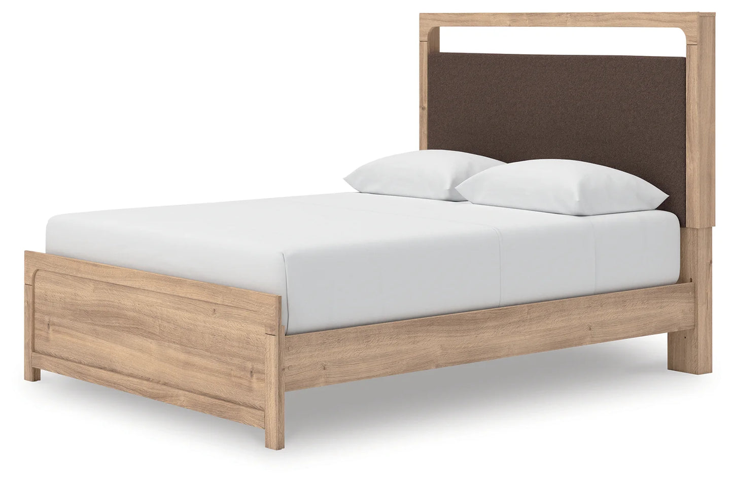 Kinlanni - Queen Upholstered Platform Bed - Tan