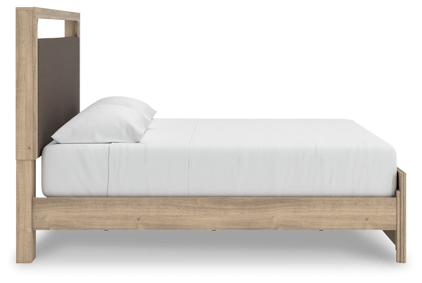 Kinlanni - King Upholstered Platform Bed - Tan