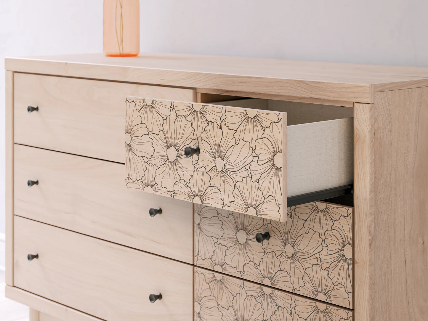 Arloster - Tan - Six Drawer Dresser