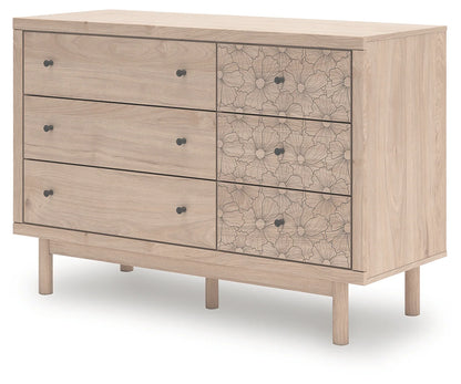 Arloster - Tan - Six Drawer Dresser