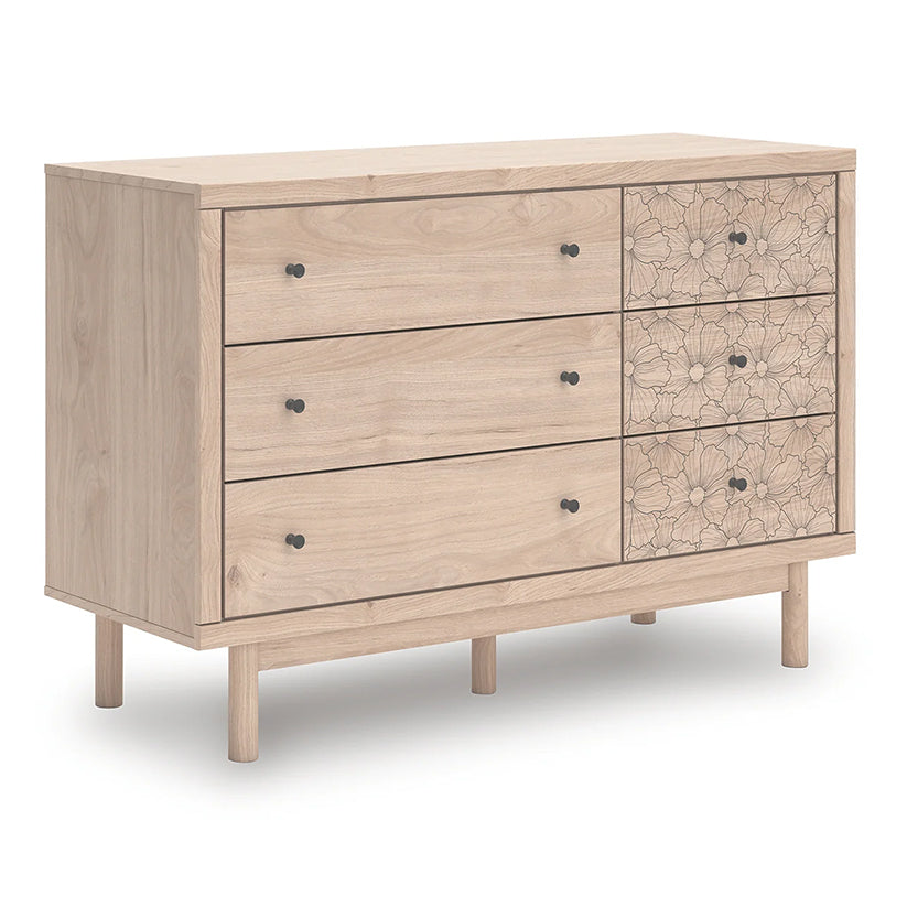 Arloster - Tan - Six Drawer Dresser