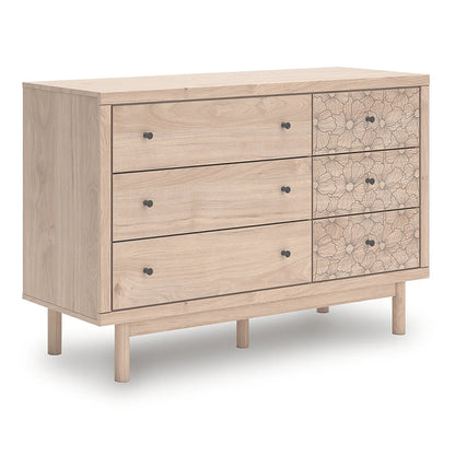 Arloster - Tan - Six Drawer Dresser