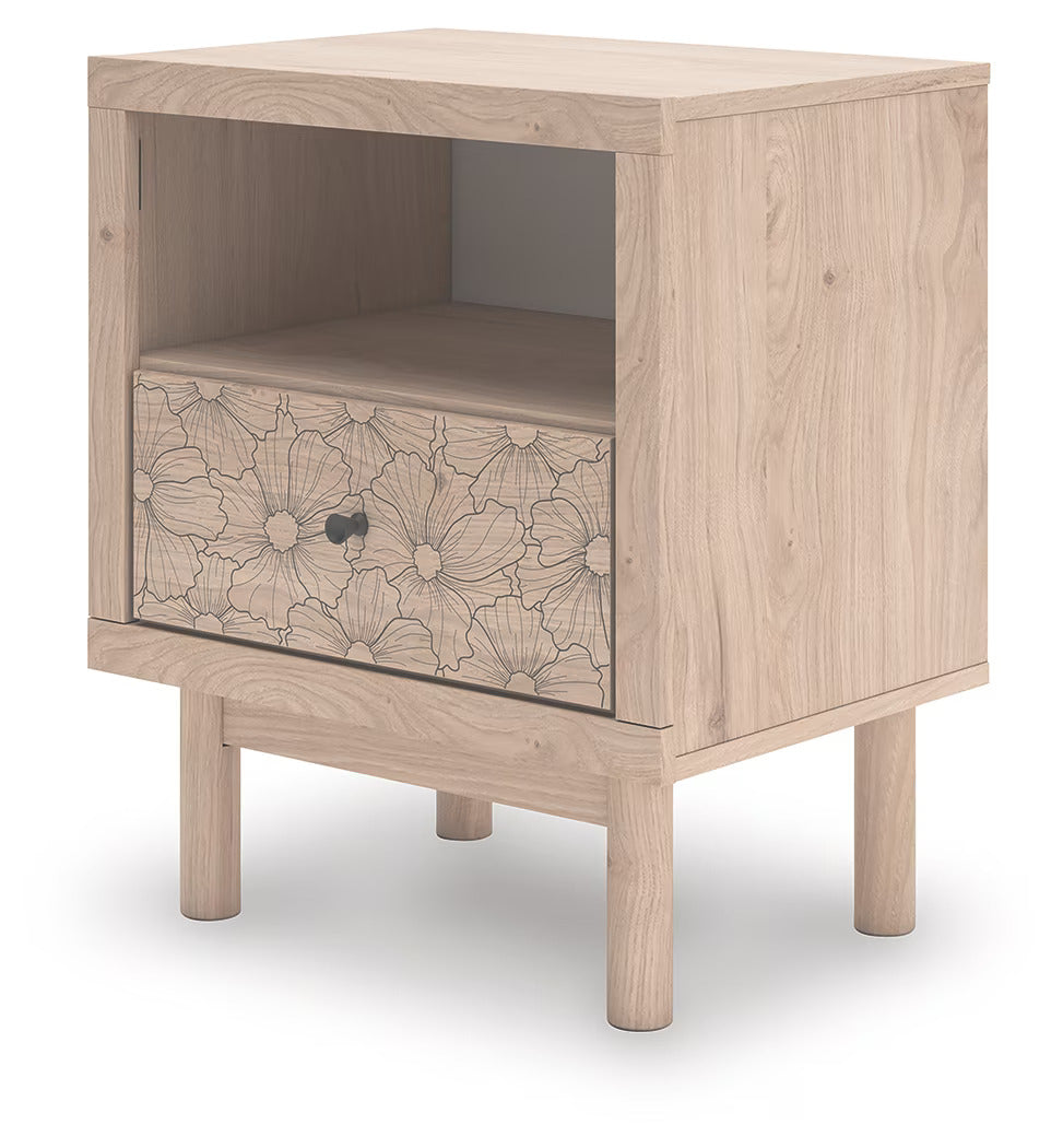 Arloster - Tan - One Drawer Night Stand