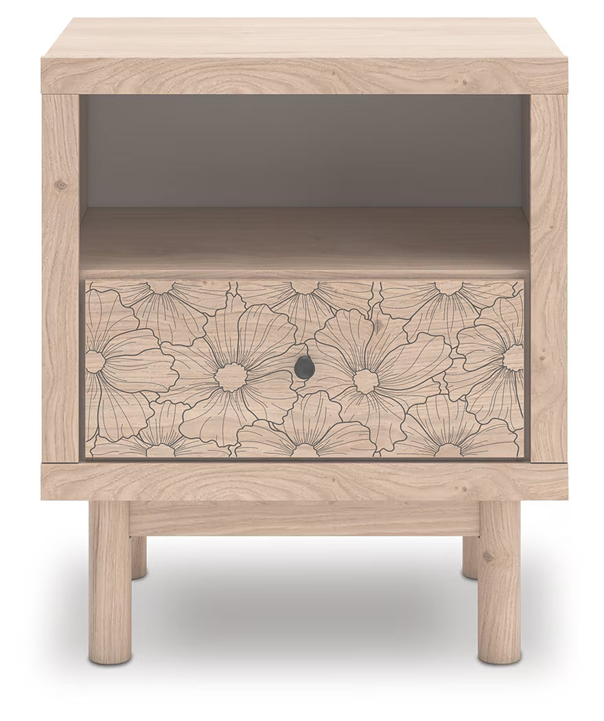 Arloster - Tan - One Drawer Night Stand