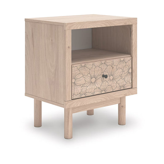Arloster - Tan - One Drawer Night Stand