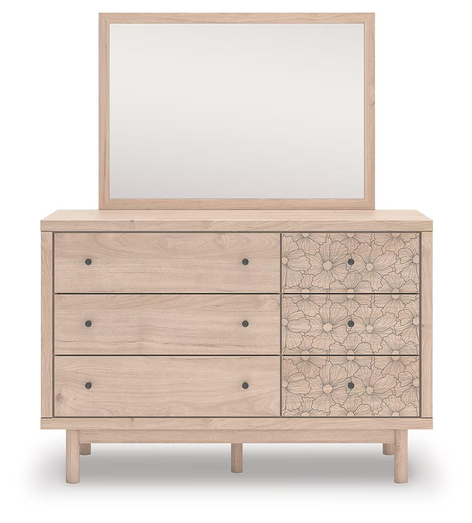 Arloster - Tan - Dresser And Mirror