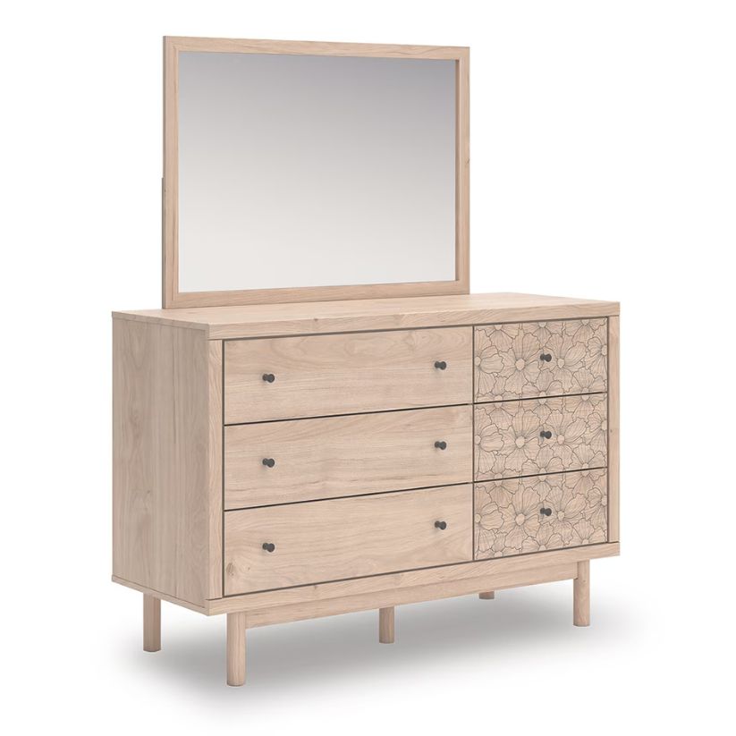 Arloster - Tan - Dresser And Mirror