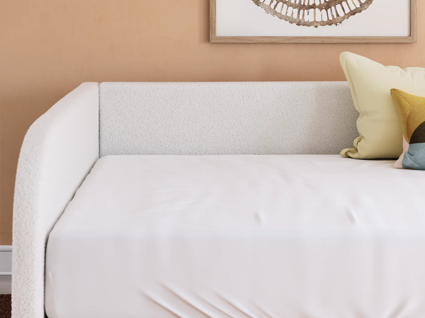 Arloster - Tan / White - Full Upholstered Day Bed